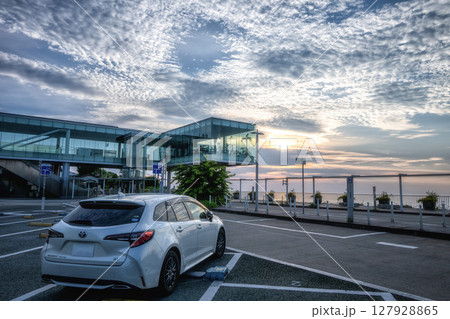 日立駅から撮影した日の出風景 日立駅から撮影した日の出風景 127928865