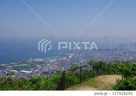 愛媛県四国中央市　具定展望台から川之江方面を望む 127929293