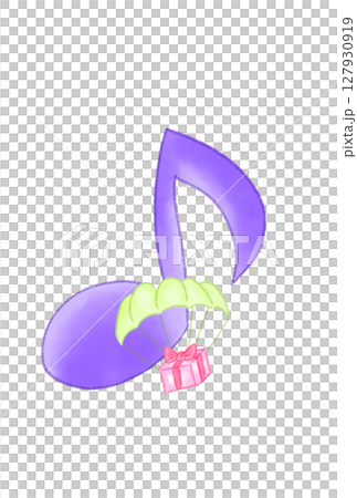 帶降落傘的音符 127930919