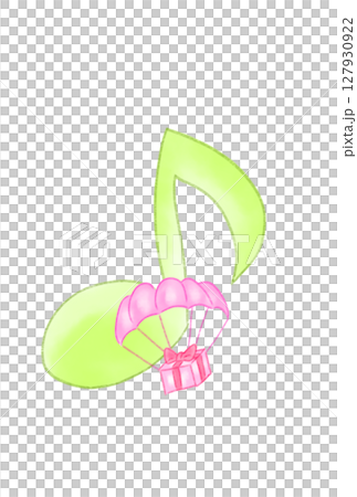 帶降落傘的音符 帶降落傘的音符 127930922