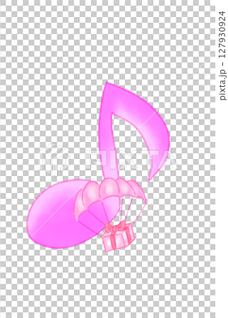 帶降落傘的音符 127930924