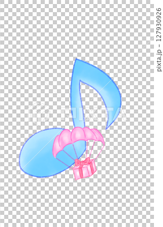 帶降落傘的音符 127930926