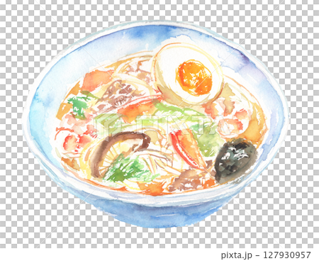 太平燕水彩畫－熊本的粉絲湯 127930957