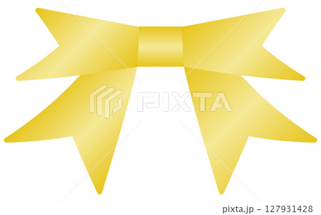 黄色いリボンのイラスト 黄色いリボンのイラスト 127931428