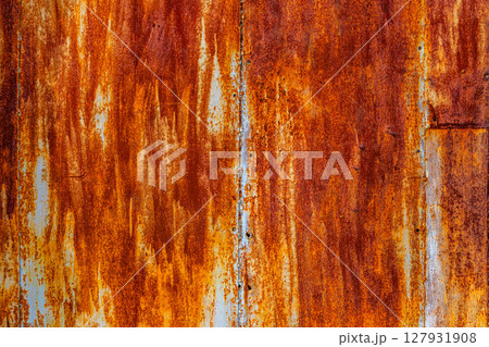 Close-up of rusty metal surface with significant corrosion 127931908