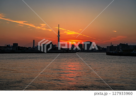 夕日に染まる 夕日に染まる 127933960