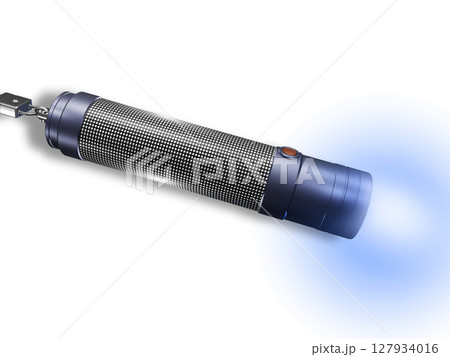 ハンディライト　懐中電灯　防災グッズ　 handy light　白バック 127934016