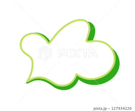 Speech vector bubble with green border, symbolizing environmental communication and sustainability related dialogues Speech vector bubble with green border, symbolizing environmental communication and sustainability related dialogues 127934220