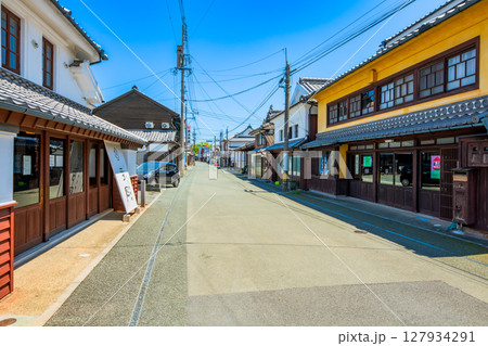 福岡県 八女市福島の町並み 福岡県 八女市福島の町並み 127934291