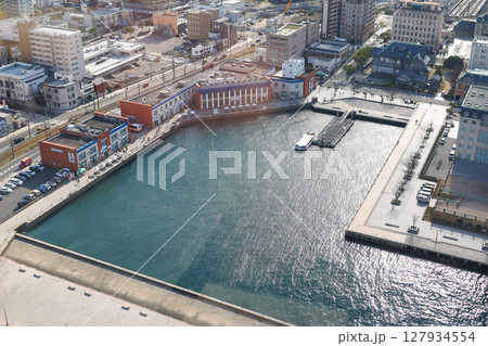 福岡県 北九州市 門司港レトロ展望室からの眺め 海峡プラザ 福岡県 北九州市 門司港レトロ展望室からの眺め 海峡プラザ 127934554