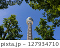 【横浜】青空の下のマリンタワー 127934710