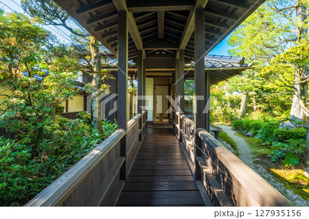 福岡県　甘木市　秋月の町並み 127935156