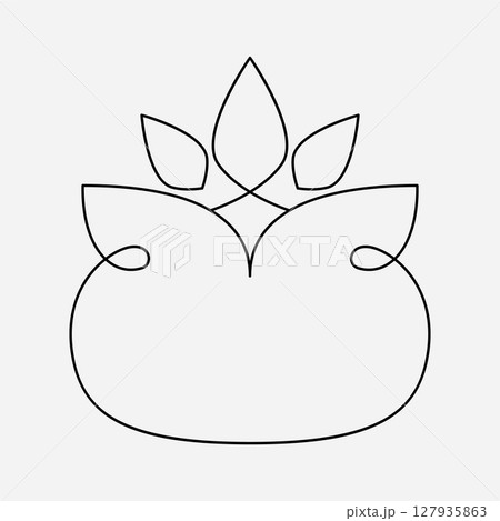 Decorative Frame featuring Leaf Elements for various artistic purposes and designs 127935863