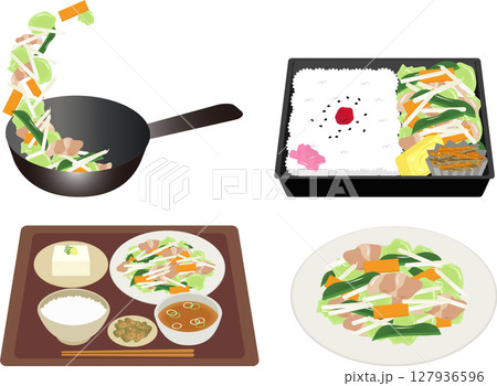 肉野菜炒めセット 127936596