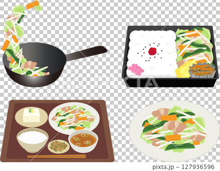 肉野菜炒めセット 127936596