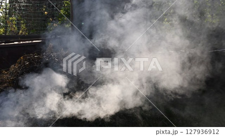 Blurry smoke background outdoors Blurry smoke background outdoors 127936912