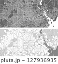 Layered editable vector illustration outline of Houston, United States. 127936935