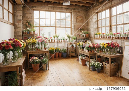 豪華な花屋 127936981