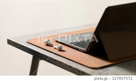 laptop on the desk 127937572