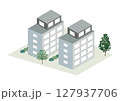 イラスト素材｜アイソメトリック_建物01 127937706