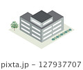 イラスト素材｜アイソメトリック_建物02 127937707