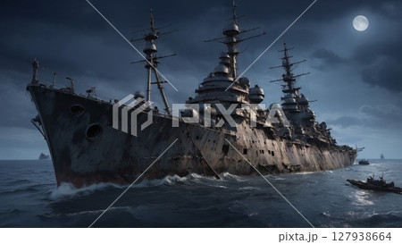 荒廃した戦艦 127938664