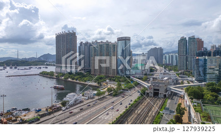 June 29 2025 Skyline Panorama with High Rise Buildings and Cloudy Skies 127939225