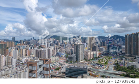 June 29 2025 Skyline Panorama with High Rise Buildings and Cloudy Skies 127939242