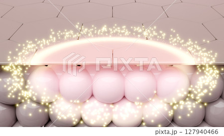 シミ対策 美白美容液がくすみを除去する効果のイメージCG シミ対策 美白美容液がくすみを除去する効果のイメージCG 127940466