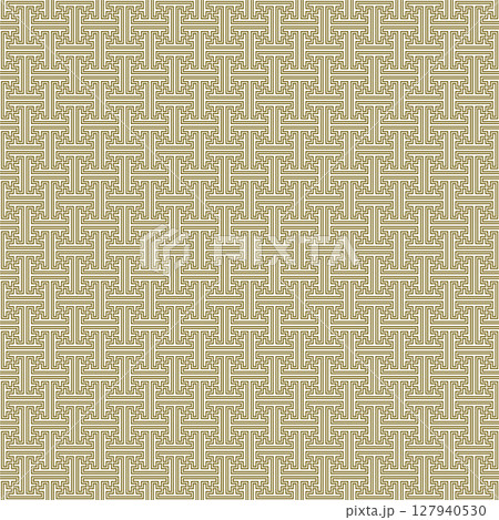 Seamless geometric ornament in Japanese tradition.Average lines. 127940530