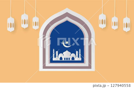 taj mahal indian mosque, Front View of Taj Mahal, white marble mausoleum in India, showcasing its iconic domes, minarets, and symmetrical architecture 127940558