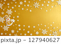 クリスマスの金色の背景画 127940627