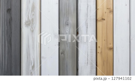 Wooden Planks Showcase Variety of Colors and Textures, Rustic Decor and Interior Design Inspiration. Woodworking and Carpentry Projects Wooden Planks Showcase Variety of Colors and Textures, Rustic Decor and Interior Design Inspiration. Woodworking and Carpentry Projects 127941102