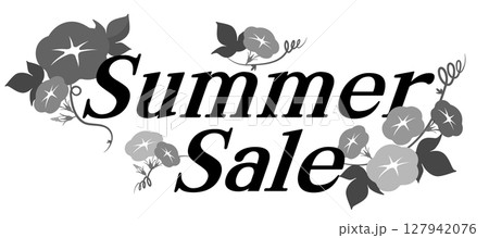 サマーセール　タイトル　デザイン 127942076