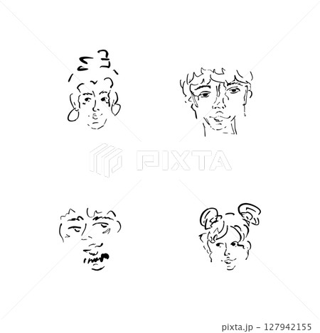 emotions on the face 127942155