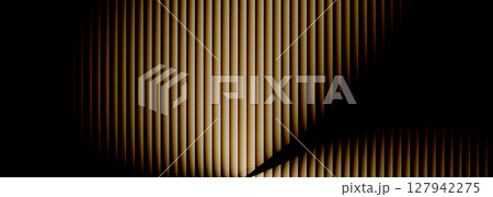 Black and gold glowing ribbed vector abstract background Black and gold glowing ribbed vector abstract background 127942275