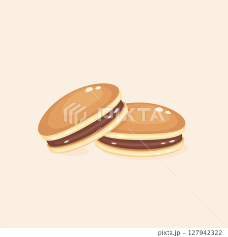 cute japanese dorayaki dessert 127942322