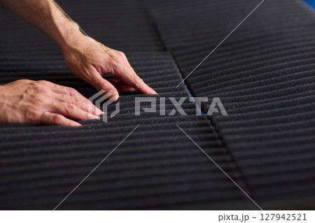 Installation of Acoustic Foam Panels is essential for effective Soundproofing in various settings Installation of Acoustic Foam Panels is essential for effective Soundproofing in various settings 127942521