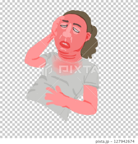 Loss of consciousness and hyperthermia due to heatstroke Loss of consciousness and hyperthermia due to heatstroke 127942674