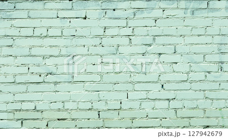 horizontal brick wall painted white, backgrounds, textures 127942679