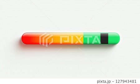 Colorful Gradient Bar with Black Segment 127943481