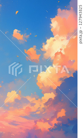 Delicate dragonfly flying above a blooming water lily. Soft brushstrokes highlight the elegance and peaceful serenity of nature harmony 127943825