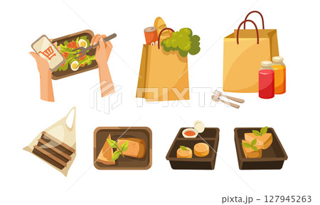 Enjoying Delicious Takeout Food That Is Available in EcoFriendly Containers Today 127945263