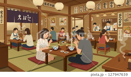 和食屋で夫婦水入らずの食事、日本の味を楽しむひととき 127947639