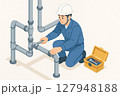 配管工事 配管工事 127948188