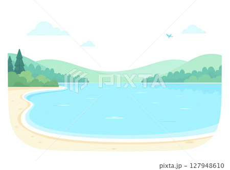 静寂の湖畔 127948610