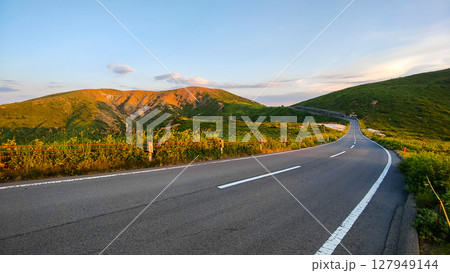 志賀草津道路・夕景 127949144