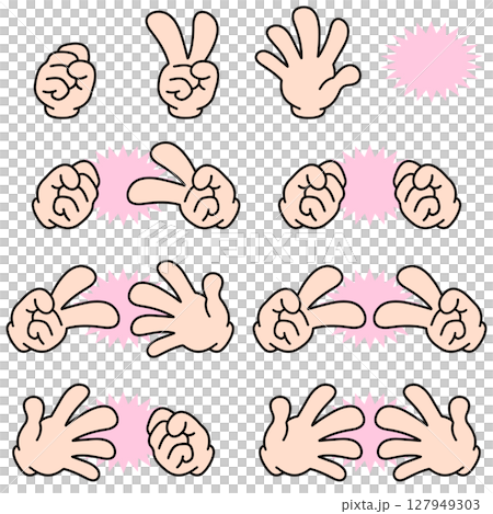 石頭剪刀布勝負組合套裝 127949303