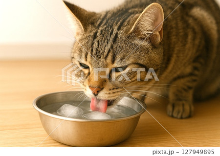 猫の日常　夏を乗り切る猫たち 127949895