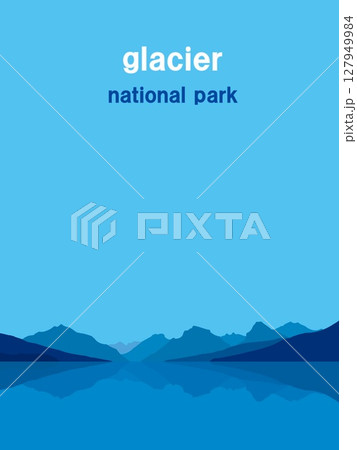 グレイシャー国立公園　glacier national park　マクドナルド湖　モンタナ　アメリカ 127949984